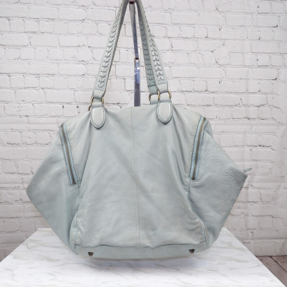 Liebeskind Berlin large mint color leather tote